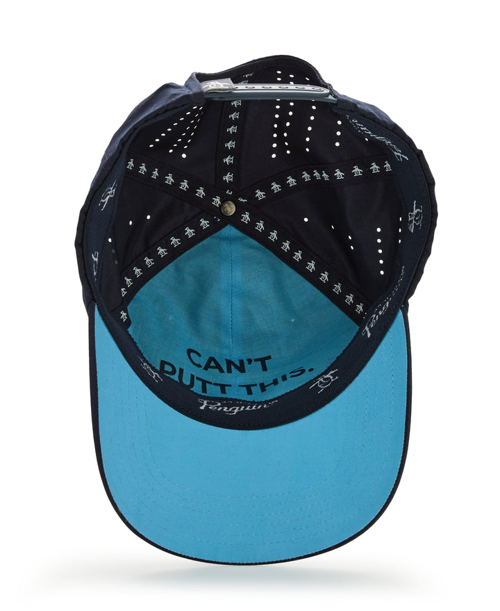 French Riviera Packable Adjustable Golf Hat (Black Iris) 
