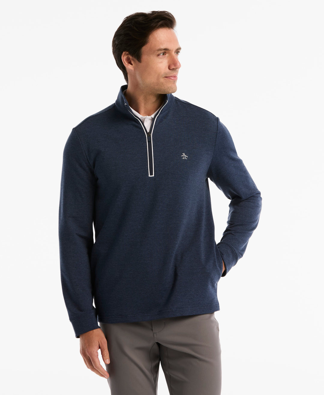 Men's French Terry Quarter Zip Earl Pull-Over