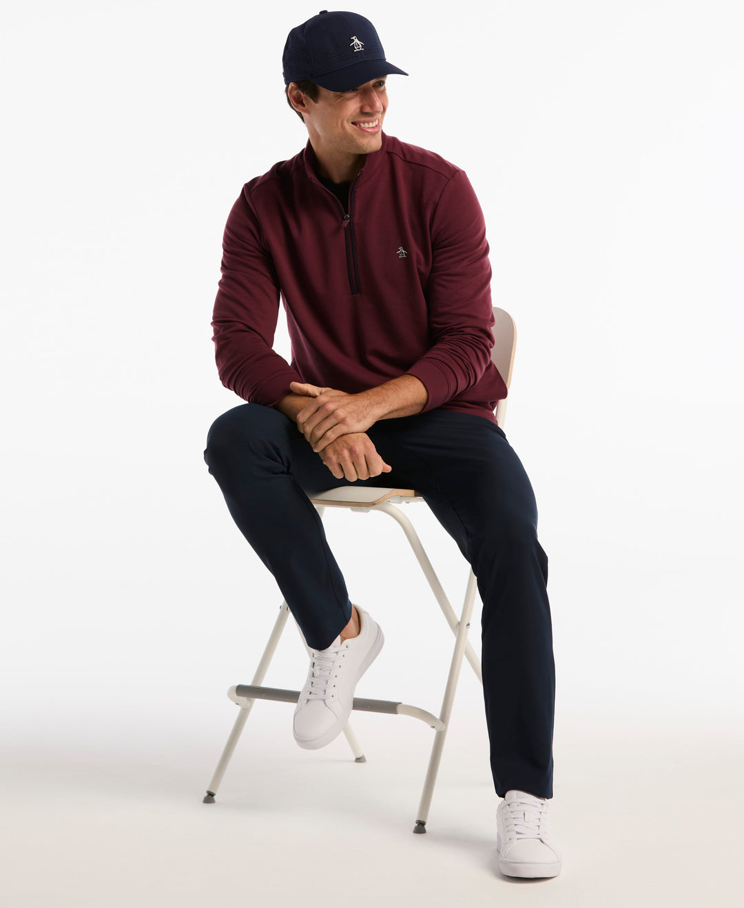 Men's French Terry Quarter Zip Earl Pull-Over