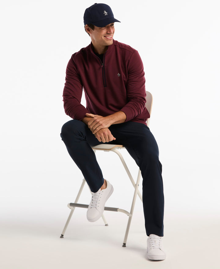 Men's French Terry Quarter Zip Earl Pull-Over