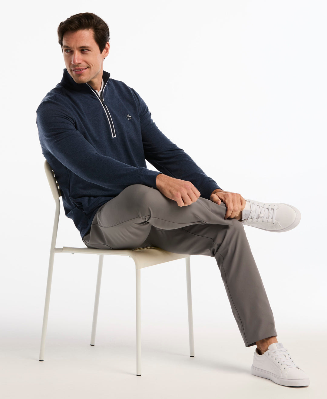 Men's French Terry Quarter Zip Earl Pull-Over