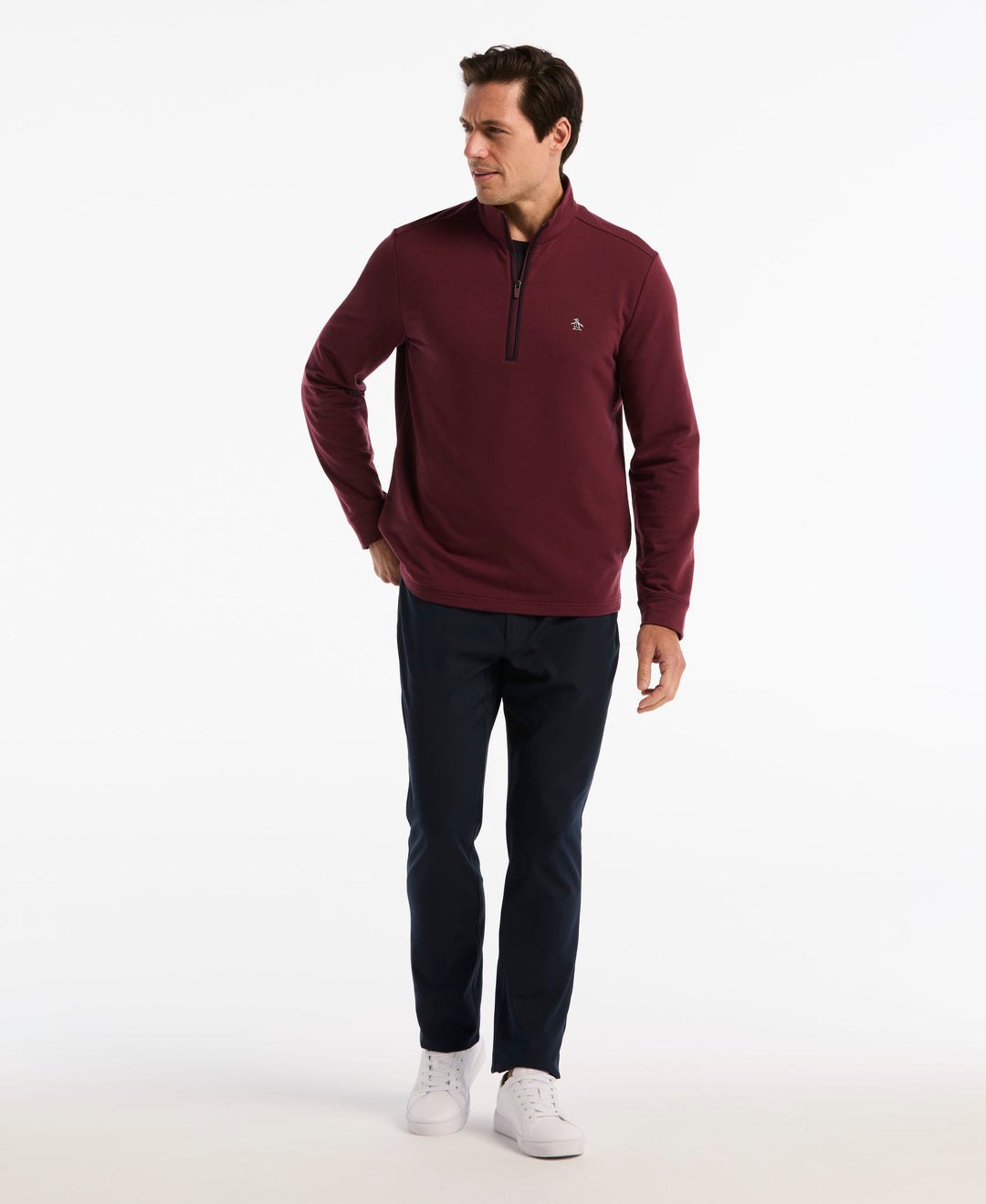 Men's French Terry Quarter Zip Earl Pull-Over