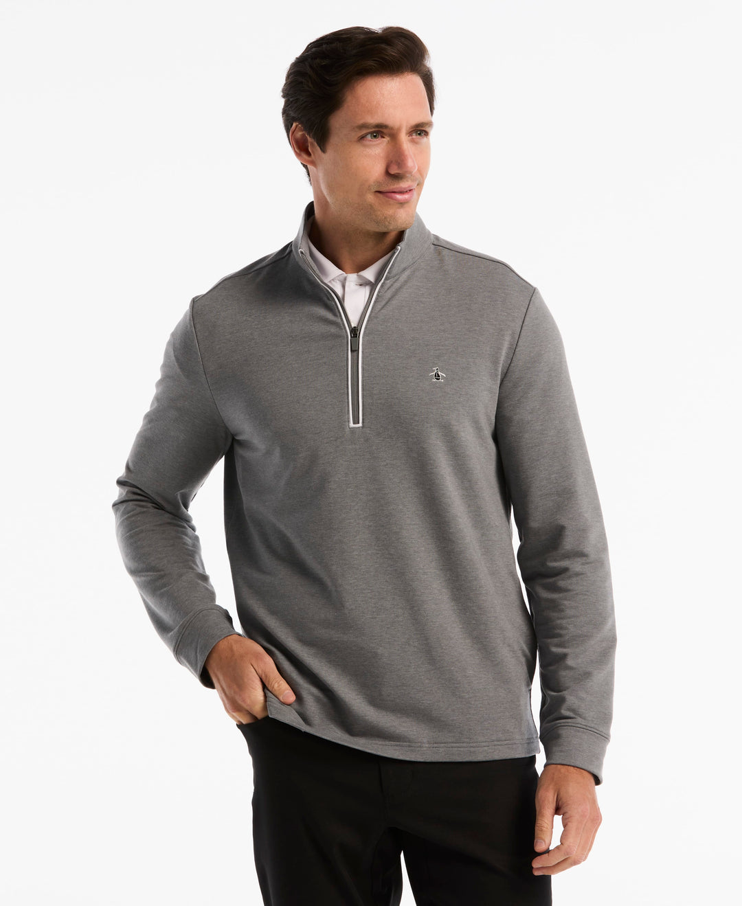Men's French Terry Quarter Zip Earl Pull-Over