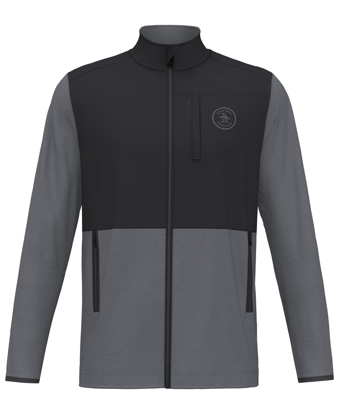 Full Zip 90s Golf Sweater (Dark Caviar Heather) 