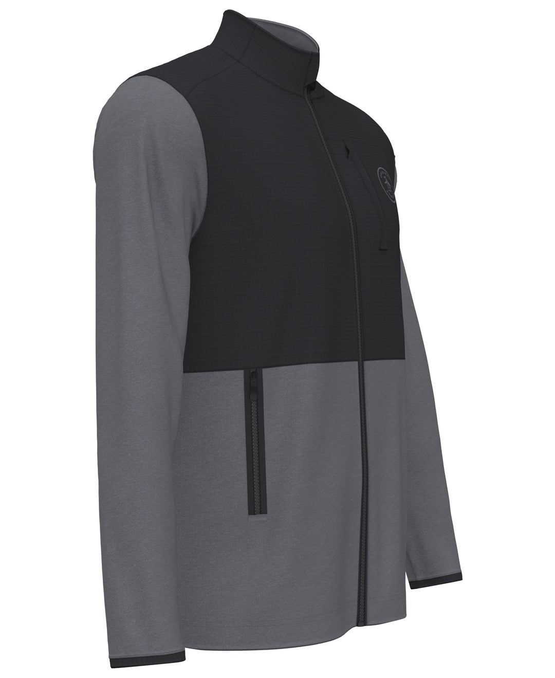 Full Zip 90s Golf Sweater (Dark Caviar Heather) 