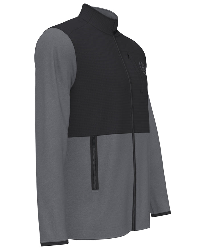 Full Zip 90s Golf Sweater (Dark Caviar Heather) 