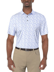 GOLF BALL GEO PRINTED POLO (Azurine) 