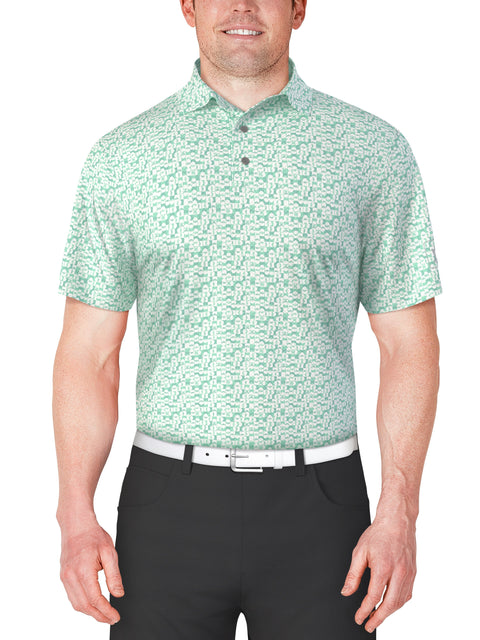 GOLF BALL GEO PRINTED POLO (Limpet Shell) 