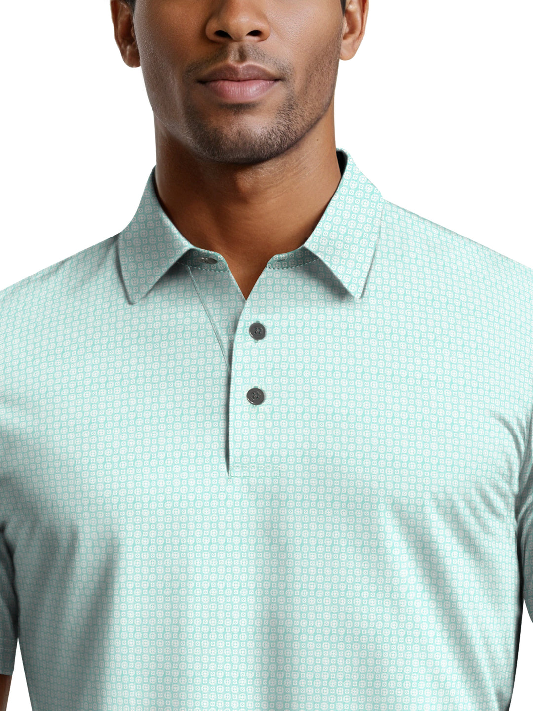 Men's Geo Print Polo