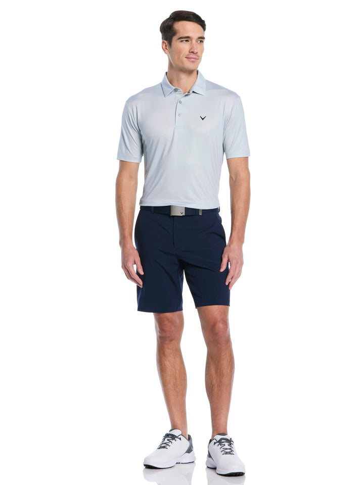 Men's Gingham Print Golf Polo