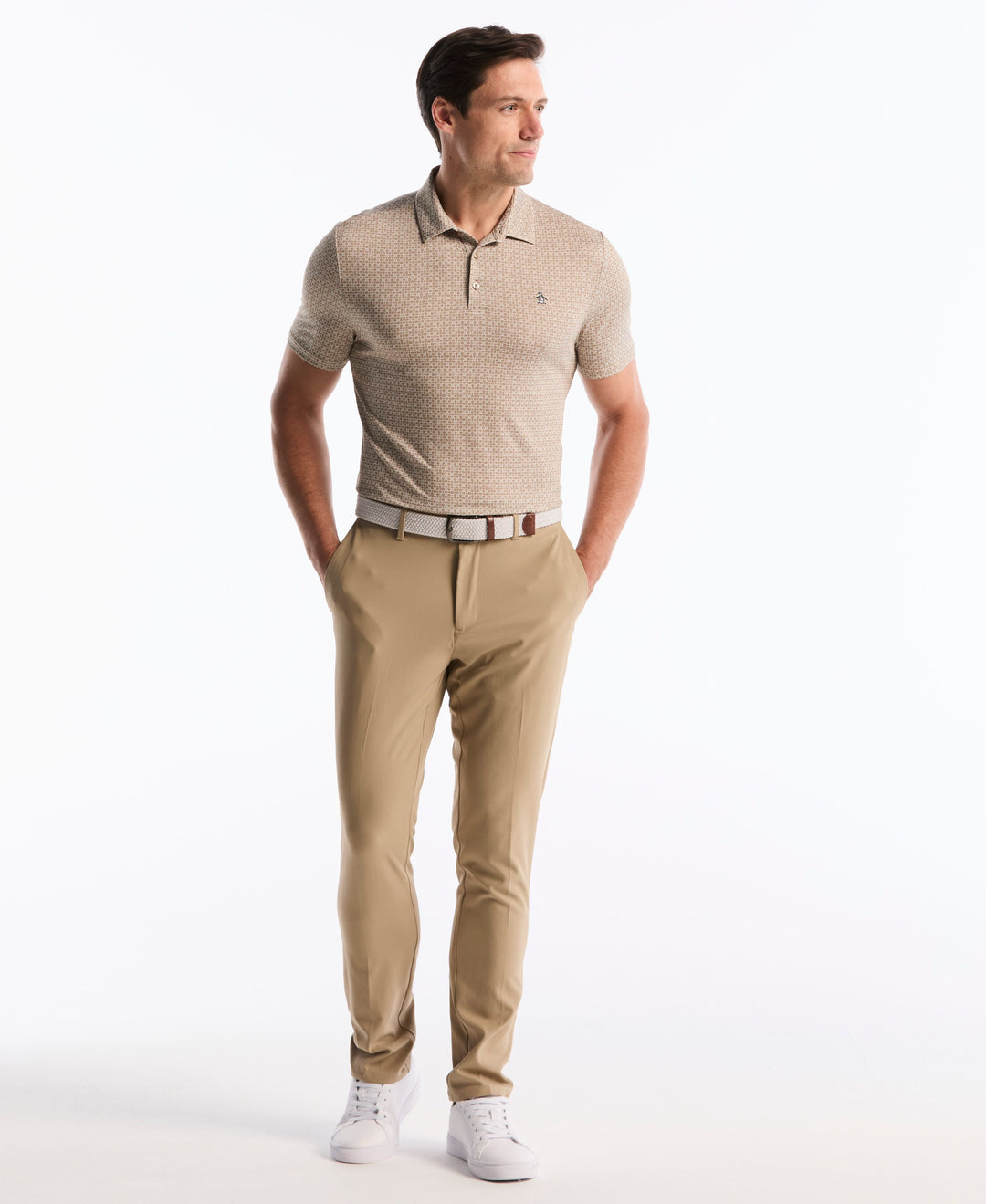 Mod Gingham Golf Polo (Chinchilla) 