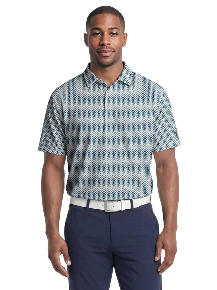 Men's Golf Bag Conversational Print Polo