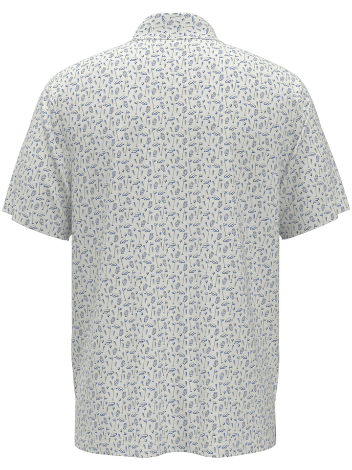 Men's Golf Conversational Printed Polo