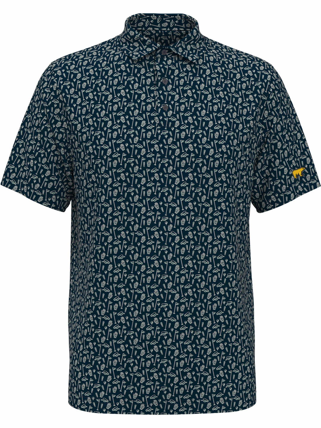 Men's Golf Conversational Printed Polo
