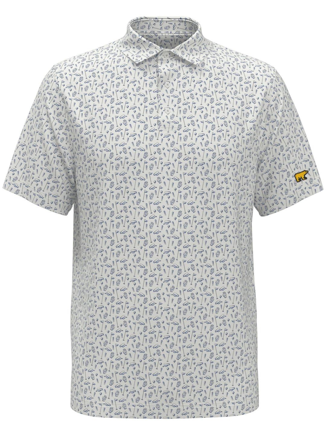 Men's Golf Conversational Printed Polo