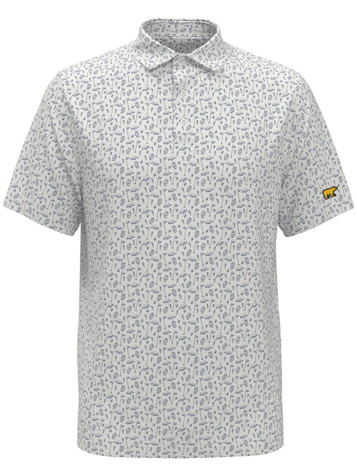 Men's Golf Conversational Printed Polo
