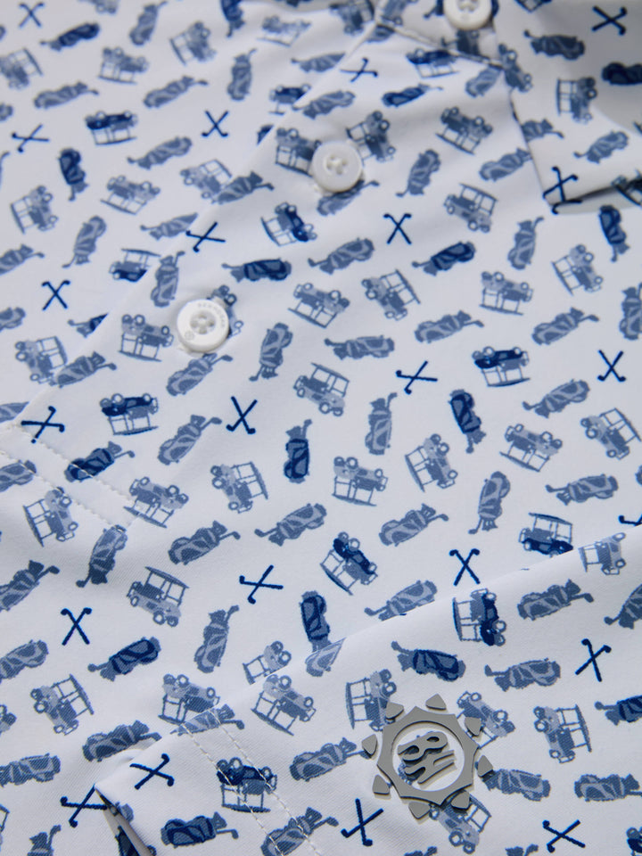 Men's Golf Print Golf Polo