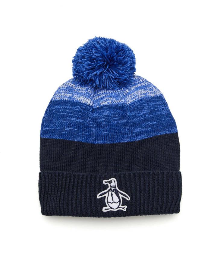 Golf Rib Cuff Pom Beanie (Black Iris) 