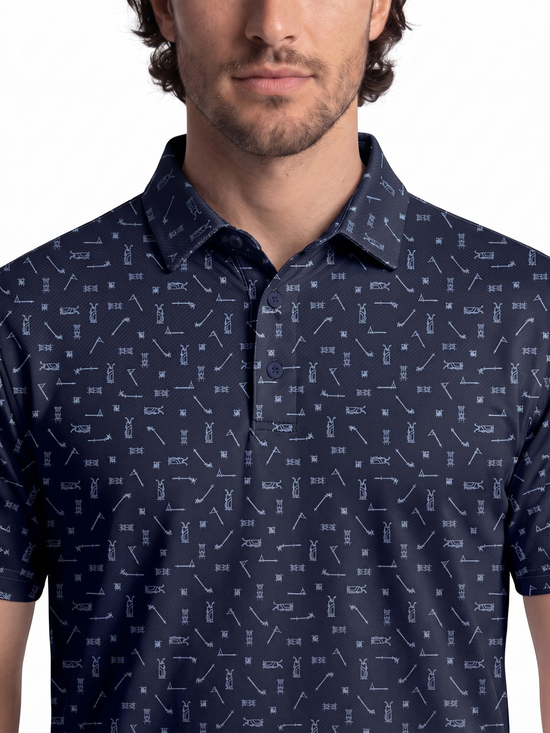 Men's Golf Sketchbook Printed Polo