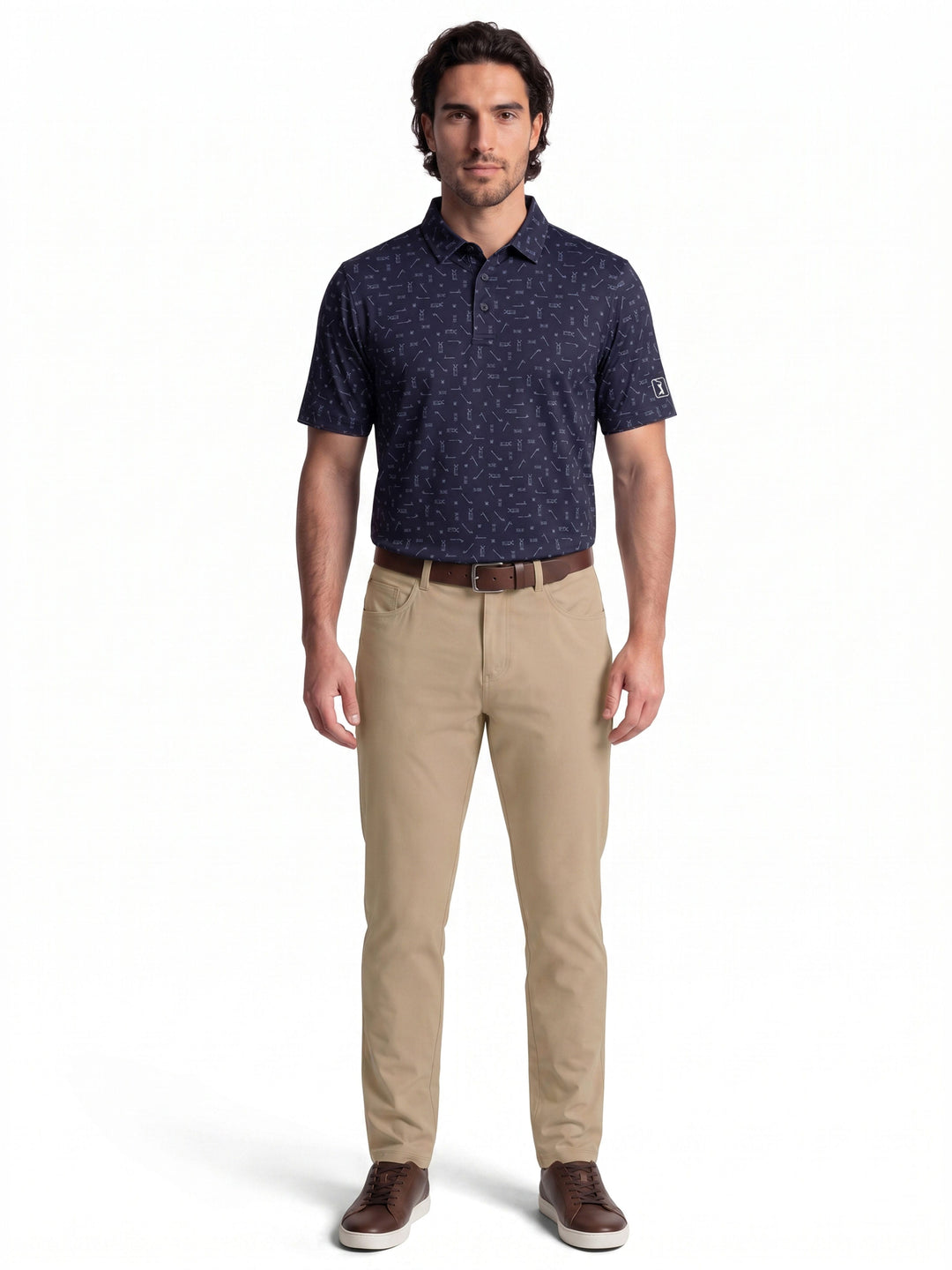 Men's Golf Sketchbook Printed Polo
