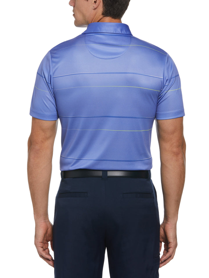 Gradient Stripe Golf Polo (Persian Jewel) 