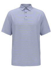 Men's Heather Feeder Stripe Golf Polo