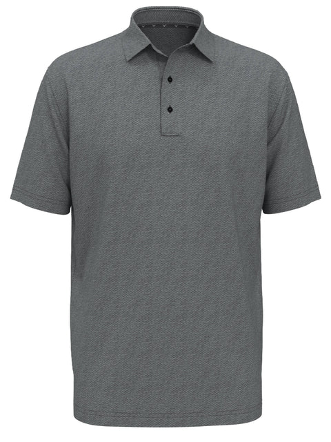 Men's Heather Geo Print Golf Polo