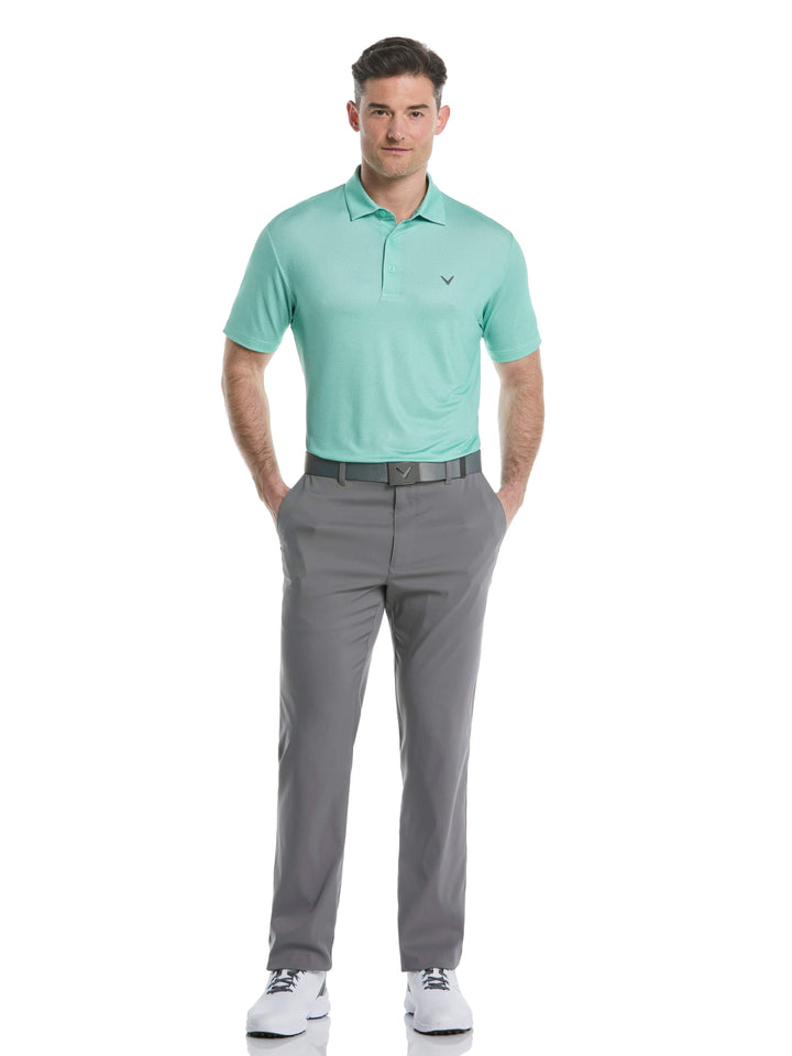 Men's Heather Geo Print Golf Polo