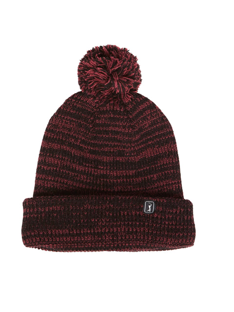 Heather Pom Pom Beanie (Dark Windsor Wine Htr) 