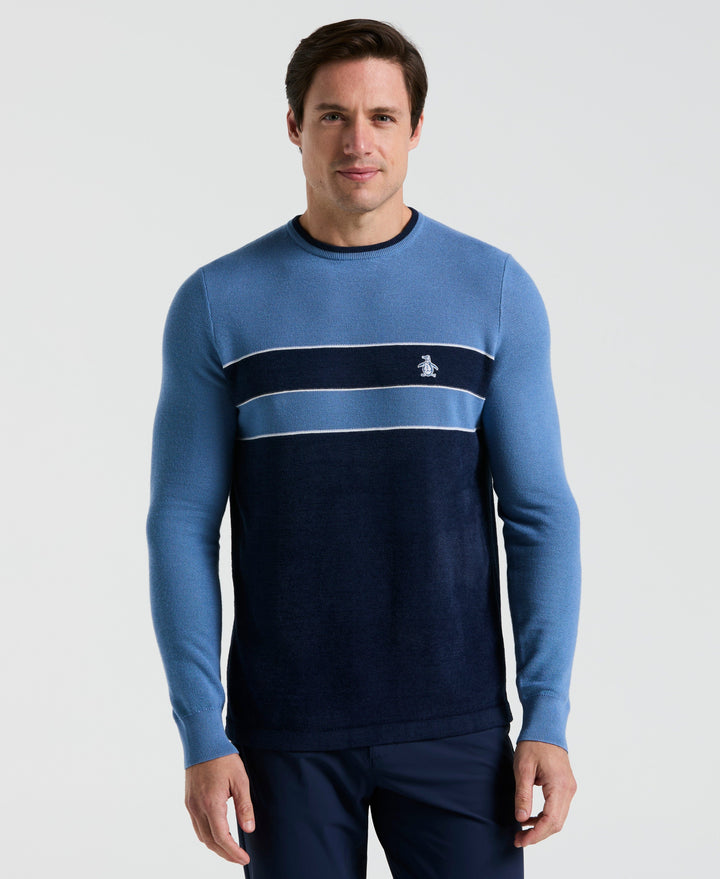 Mixed Media Golf Sweater  (Quiet Harbor) 