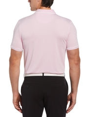 Oversized Pete Tipped Short Sleeve Golf Polo Shirt (Gelato Pink) 