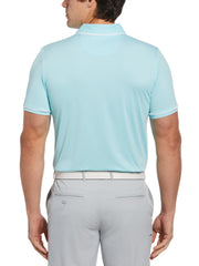 Oversized Pete Tipped Short Sleeve Golf Polo Shirt (Tanager Turquoise) 