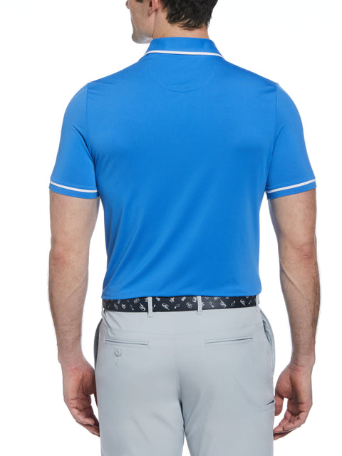 Oversized Pete Tipped Short Sleeve Golf Polo Shirt (Nebulas) 