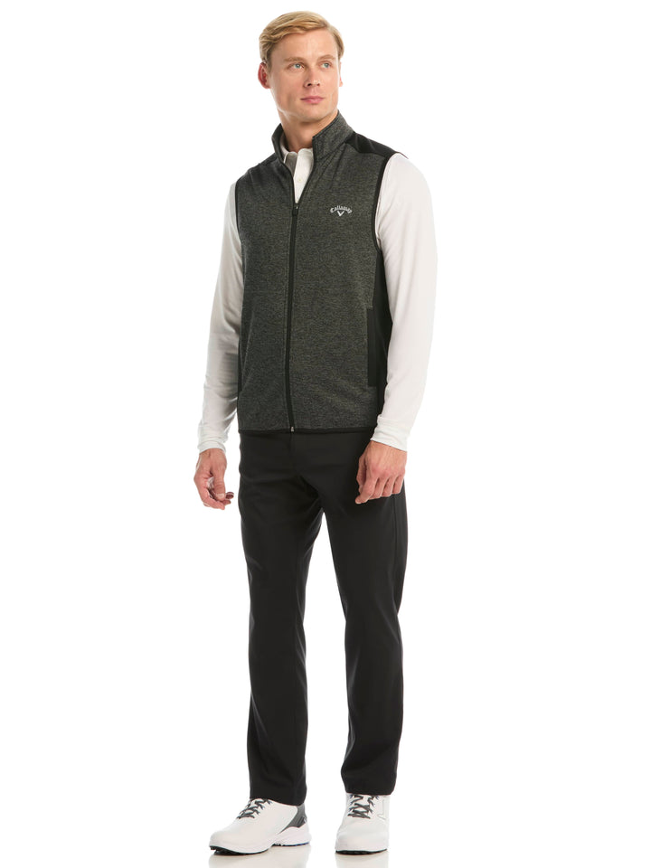 Men's Herringbone Midweight Full Zip Vest