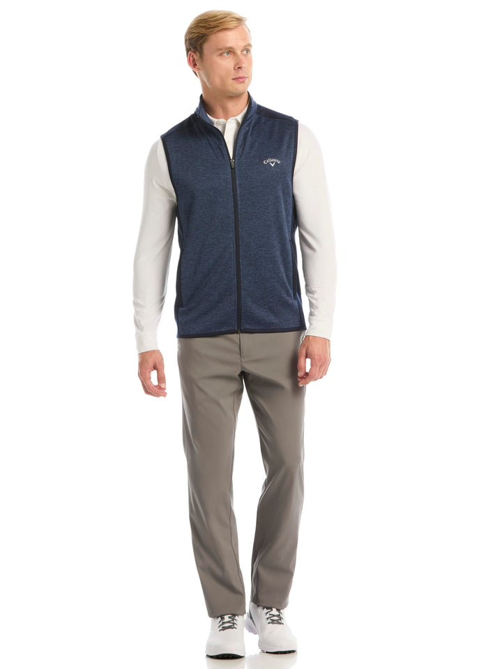 Men's Herringbone Midweight Full Zip Vest