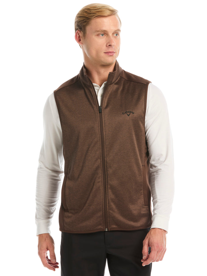 Men's Herringbone Midweight Full Zip Vest
