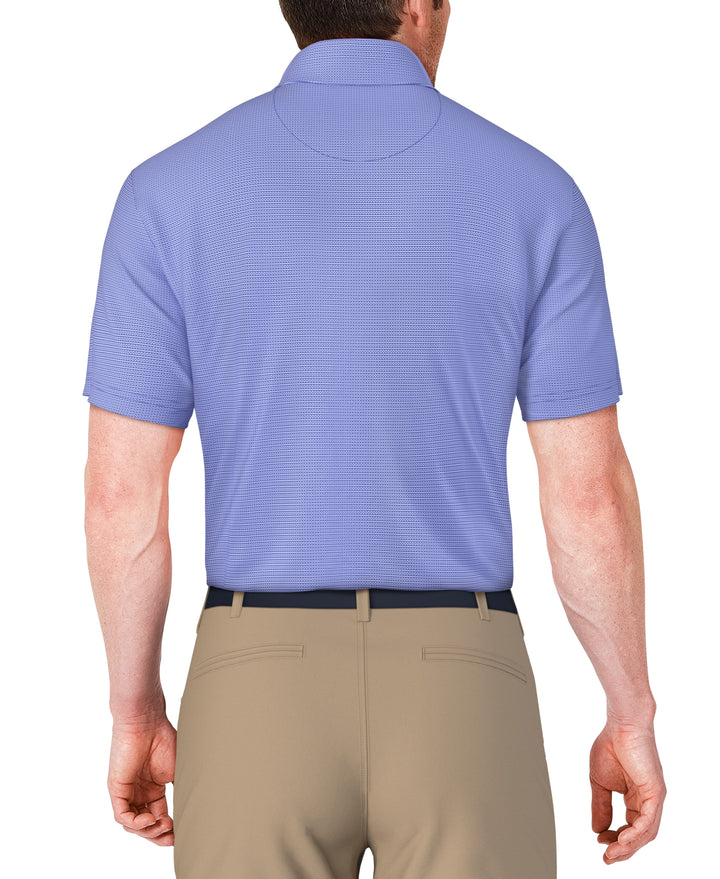 SS Horizontal Print Polo (Dazzling Blue) 