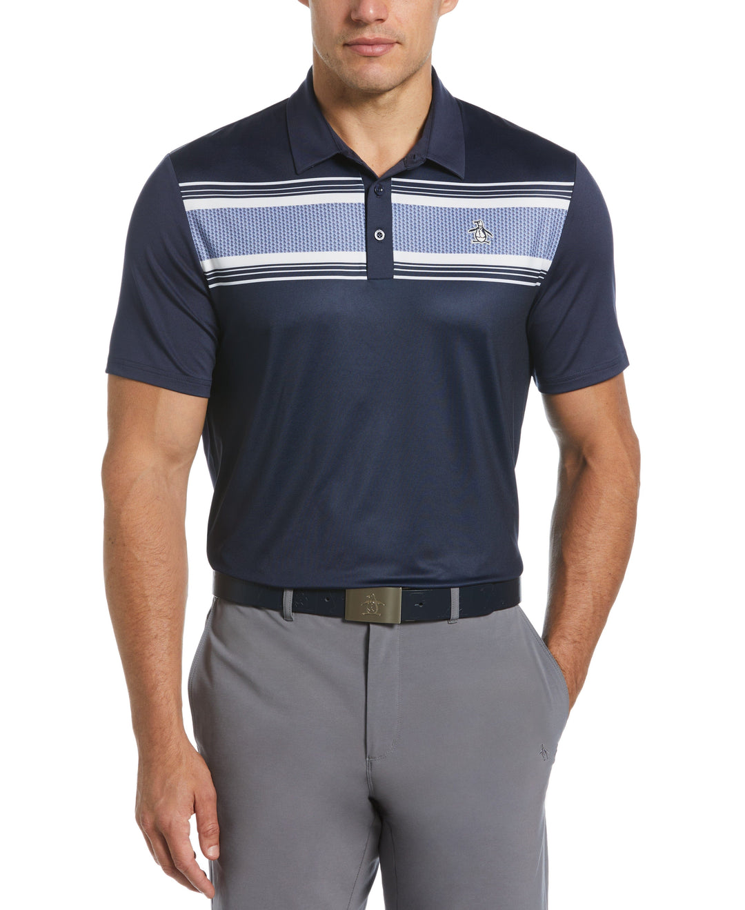 Jack’s Stripe Print Polo (Black Iris) 