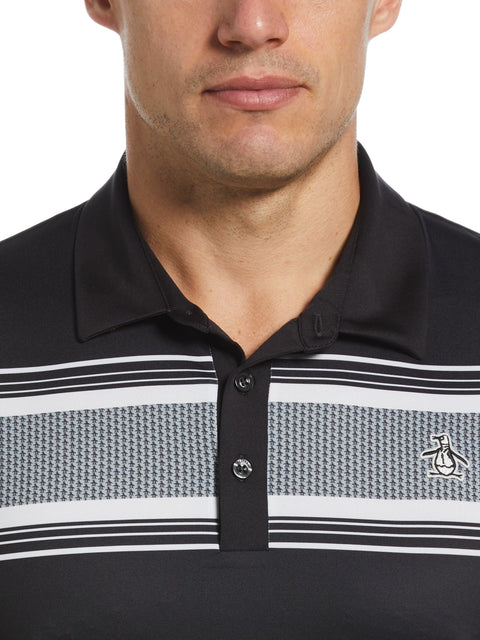 Jack’s Stripe Print Polo (Caviar) 