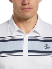 Jack’s Stripe Print Polo (Bright White) 