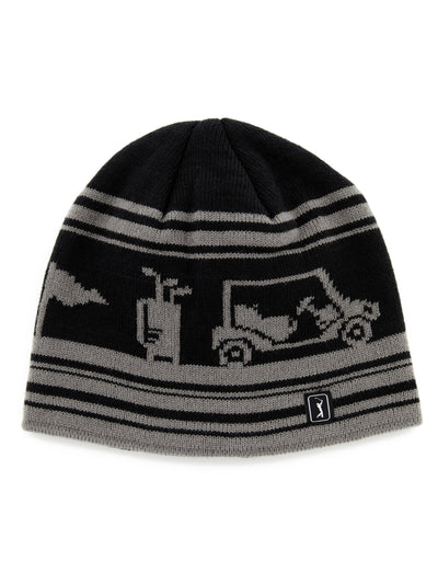 Jacquard Golf Beanie (Caviar) 