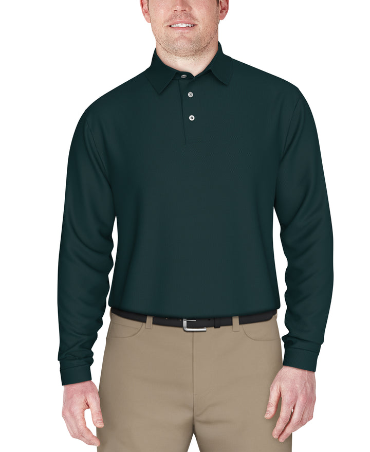 Jacquard Golf Polo (Dark Sea) 