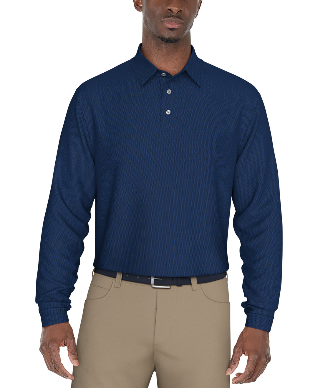 Jacquard Golf Polo (Imperial Blue) 
