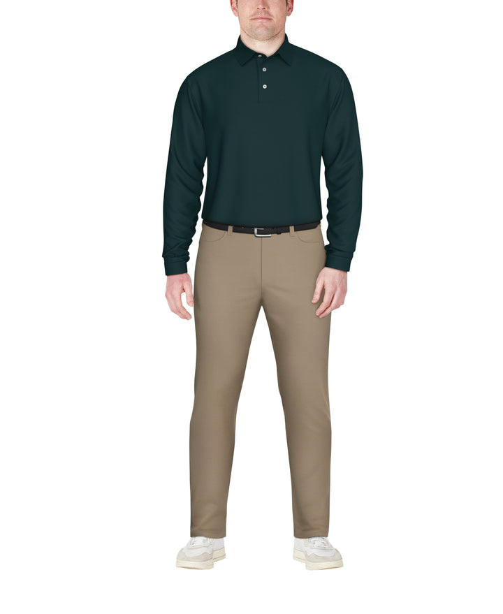 Jacquard Golf Polo (Dark Sea) 