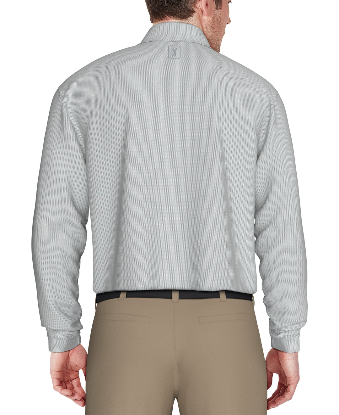 Jacquard Golf Polo (Quarry) 