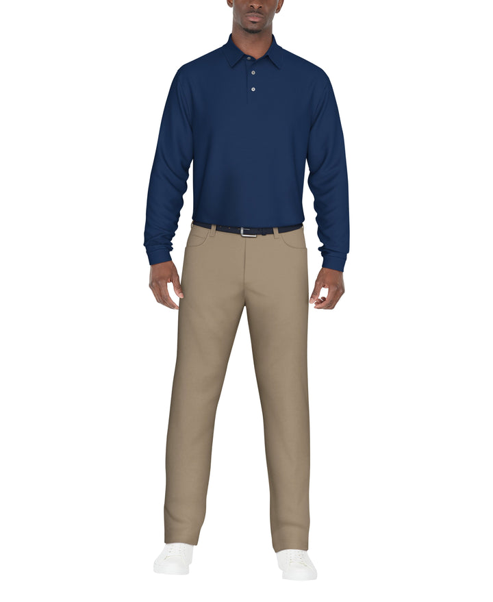 Jacquard Golf Polo (Imperial Blue) 