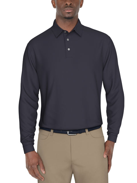 Jacquard Golf Polo (True Navy) 