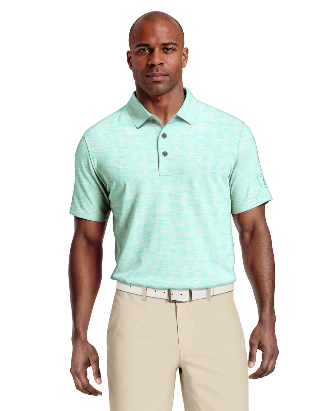 JASPE AIRFLUX POLO WITH SELF COLLAR (Lt Limpet Shell Htr) 