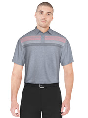 Jersey Chest Stripe Golf Polo (Tradedawn Htr) 