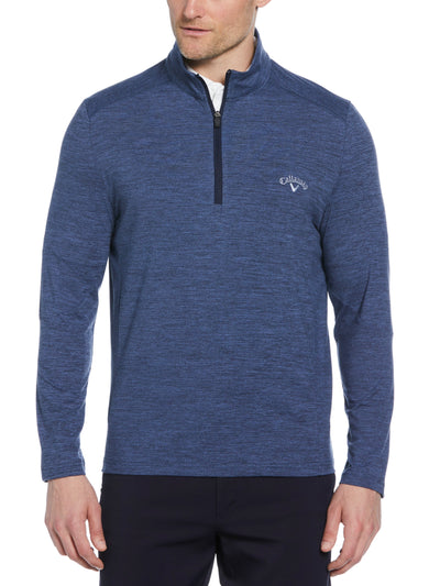 Lightweight 1/4 Zip Golf Pullover (Peacoat Heather) 